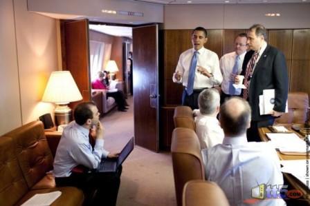 نمای داخلی هواپیمای رئیس جمهور آمریکا