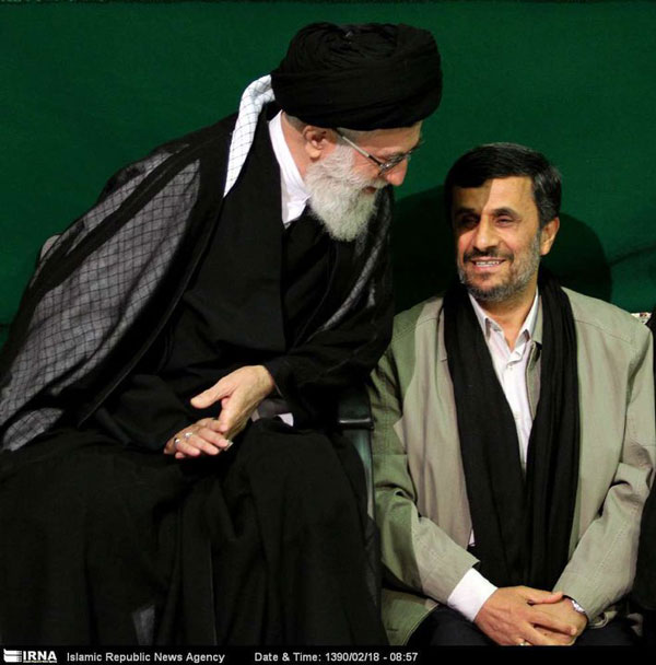 Afbeeldingsresultaat voor ‫احمدی نژاد با خامنه ای‬‎
