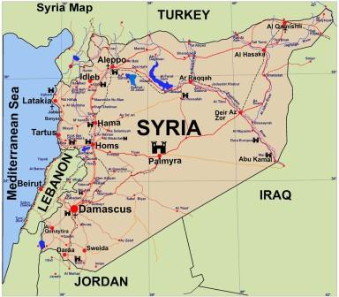 نقشه جدید سوریه