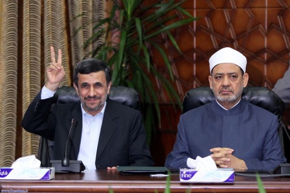 احمدی نژاد و شیخ الازهر