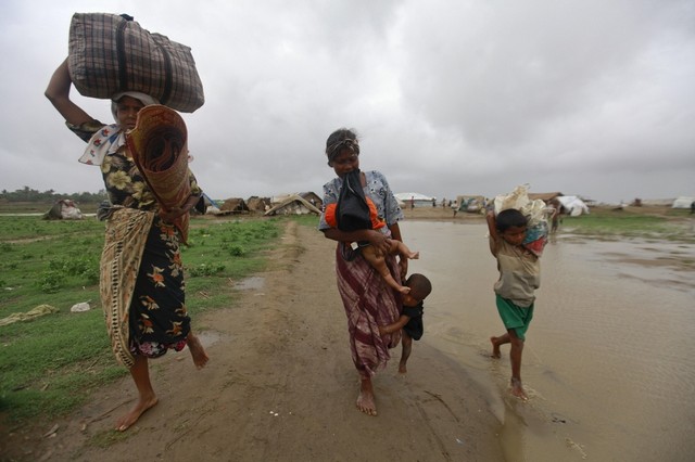 توفان زدگان در میانمار