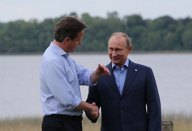 دیدار نخست وزیر انگلیس با پوتین