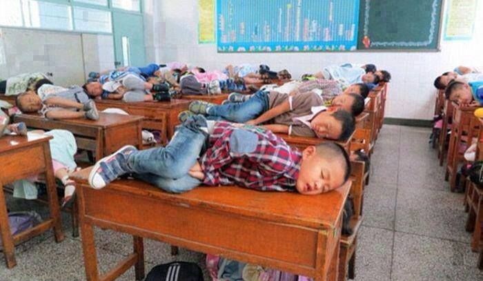 زمان خواب درکلاسهای چین