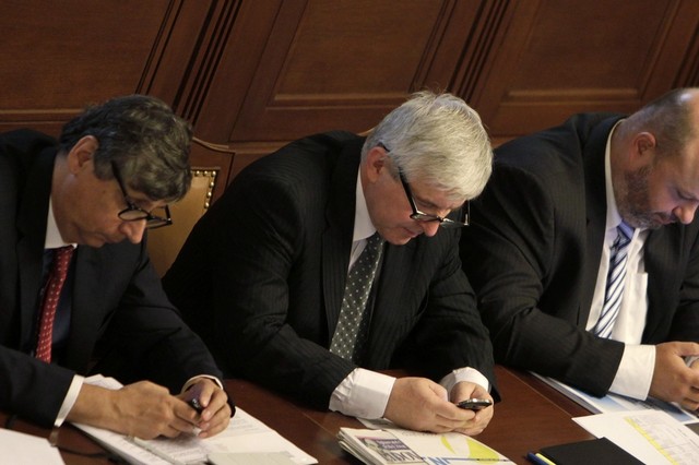عکس جالب از سران جمهوری چک در جلسه