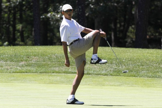 گلف بازی اوباما 