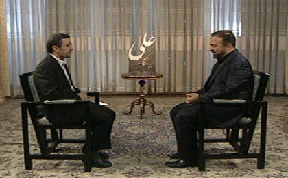 سخنان احمدی نژاد در گفتگوی تلویزیونی