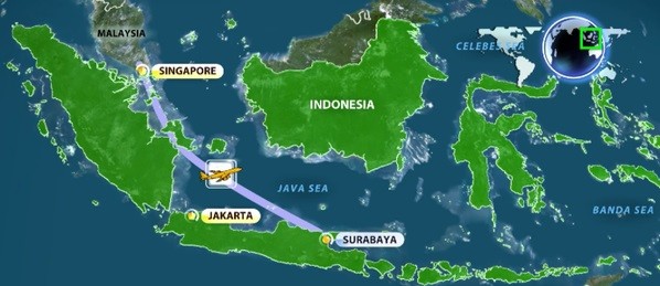 اندونزوی: هواپیمای مالزی در اقیانوس سقوط کرد (به روز می شود)