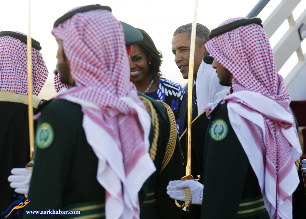 سفر اوباما به عربستان (عکس)