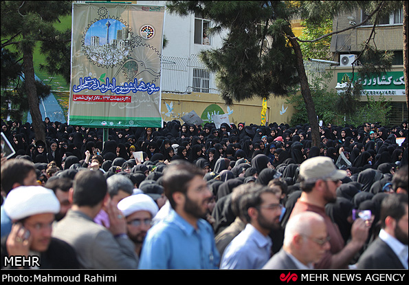 تجمع عفاف و حجاب در مرکز تهران (عکس)