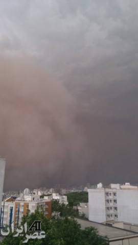گزارش تصویری کاربران از طوفان تهران