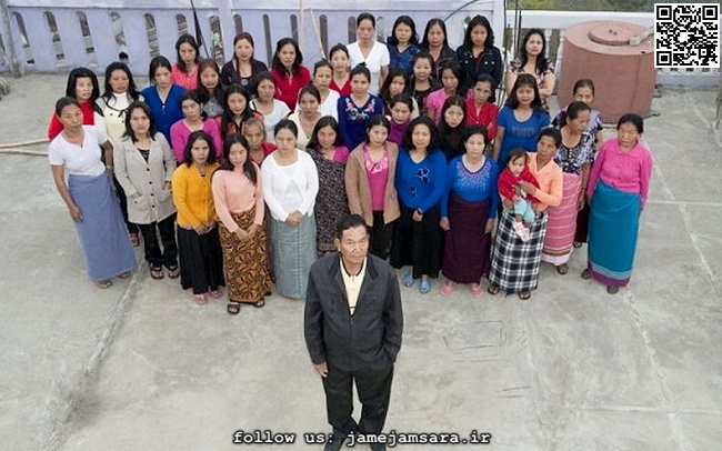 مردی با 39 همسر، 94 فرزند و 33 نوه در ساختمان 100 اتاقه (+عکس)