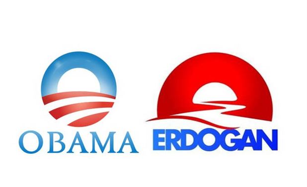 کپی برداری اردوغان از لوگوی انتخاباتی اوباما(+عکس)