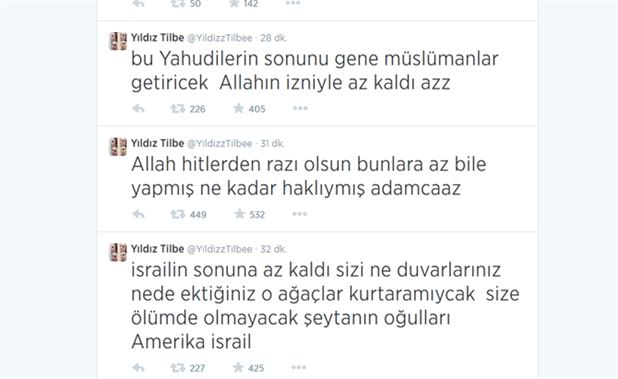جنجال توییت خواننده ترکیه ای علیه اسراییل