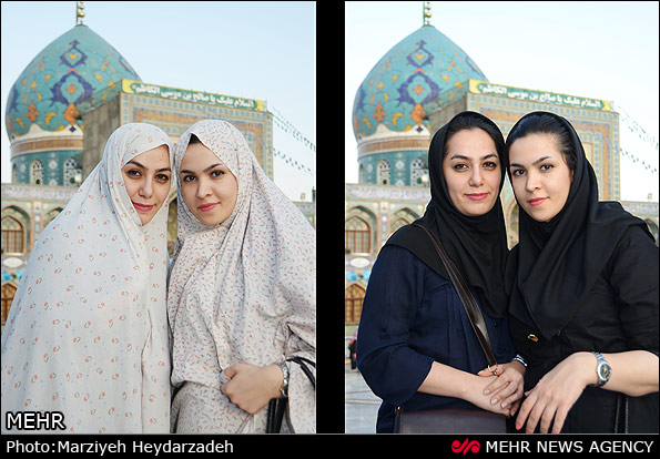 عکس های جالب زنان قبل و بعد از چادر(خیلی جالب) 1