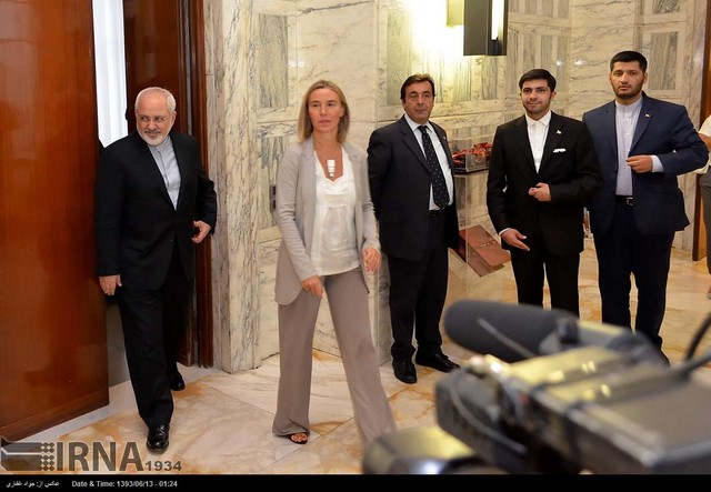 دیدار ظریف با وزیر خارجه و رییس سنای ایتالیا (عکس)