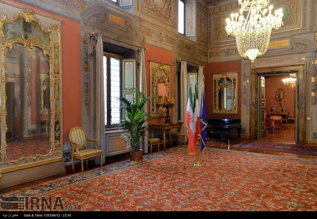 دیدار ظریف با وزیر خارجه و رییس سنای ایتالیا (عکس)