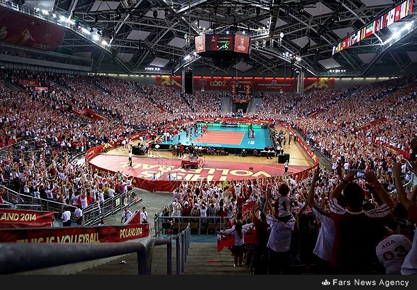 بازی والیبال ایران و لهستان (عکس)