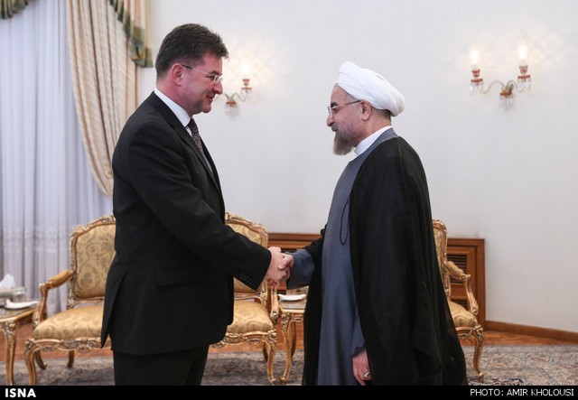 دیدار وزیر خارجه اسلواکی با روحانی (عکس)