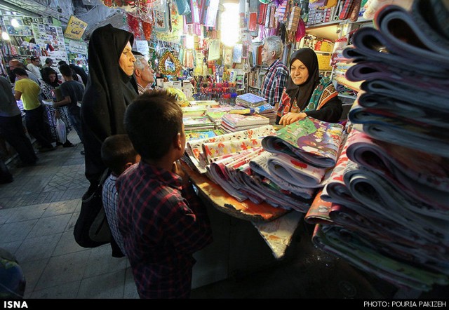 بازار نوشت‌افزار در همدان (عکس)