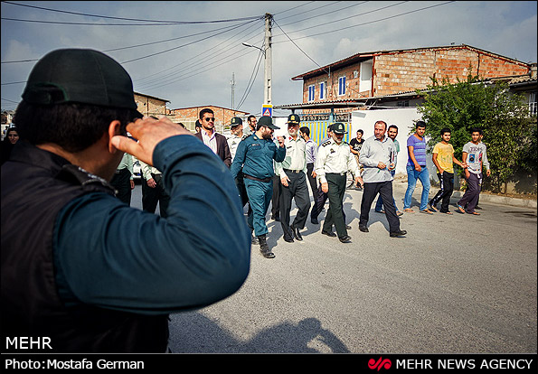 جمع آوری اراذل و اوباش در ساری (عکس)