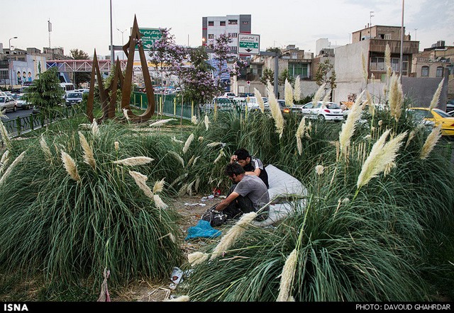 تخریب مدرسه معتادها - تهران (عکس)