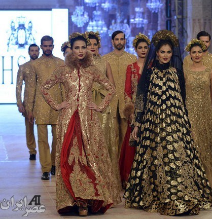 نمایش مد زنانه در لاهو پاکستان (عکس)