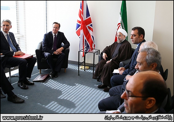 دیدار روحانی و نخست وزیر بریتانیا