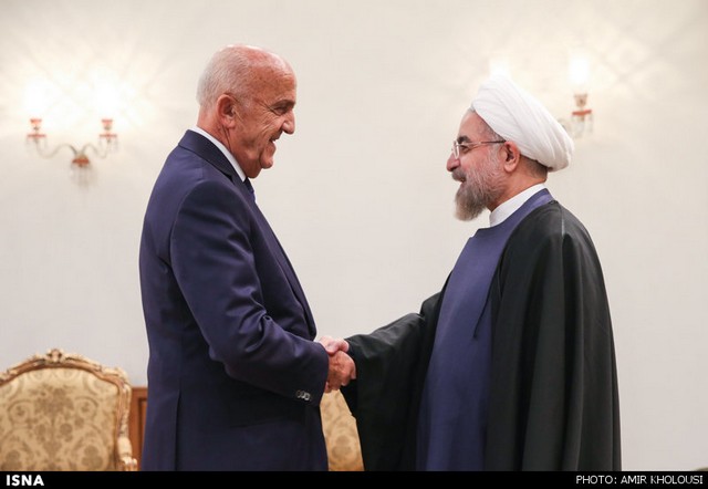 دیدار وزیر دفاع لبنان با روحانی (عکس)
