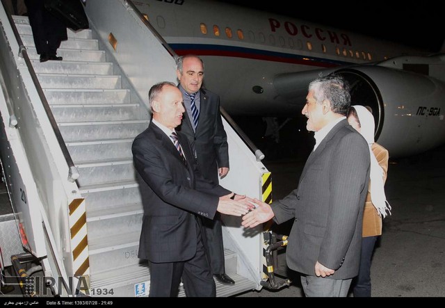 ورود دبیر شورای امنیت ملی روسیه به تهران (عکس)