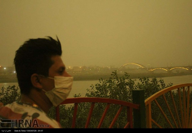 آلودگی هوای اهواز (عکس)
