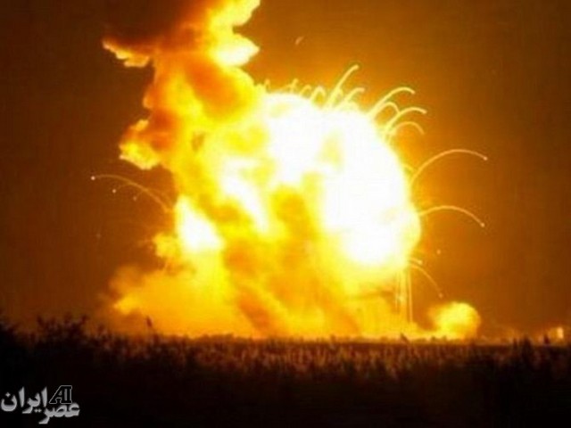 انفجار صاروخ أمیرکی بعد ثوان من إطلاقه للفضاء