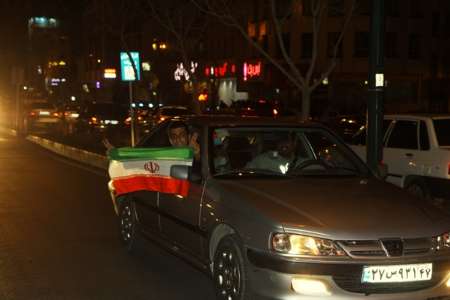 شادی هسته ای در خیابان های شهرهای ایران