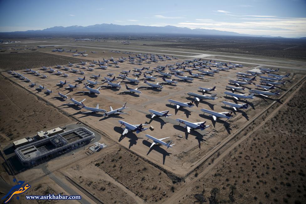 تصاویر گورستان هواپیماها در آمریکا