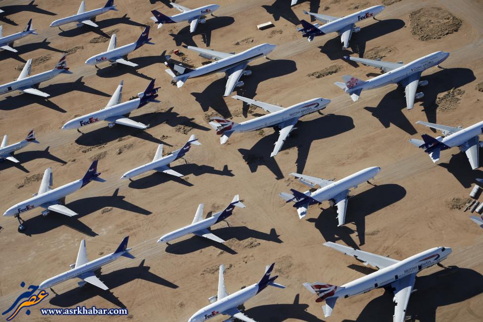 تصاویر گورستان هواپیماها در آمریکا