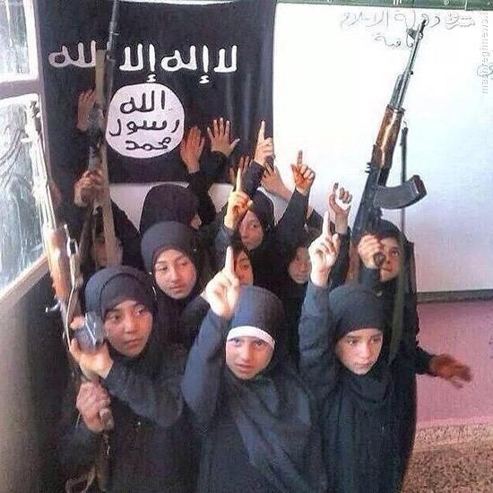 مدرسه دخترانه داعش (عکس)