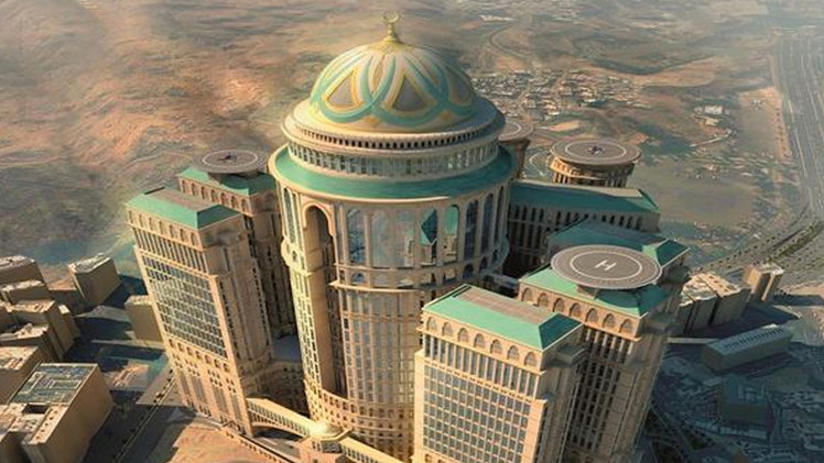 برنامه ساخت بزرگترین هتل جهان در مکه (عکس)