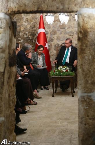 دیدار آنجلینا جولی با اردوغان (+عکس)