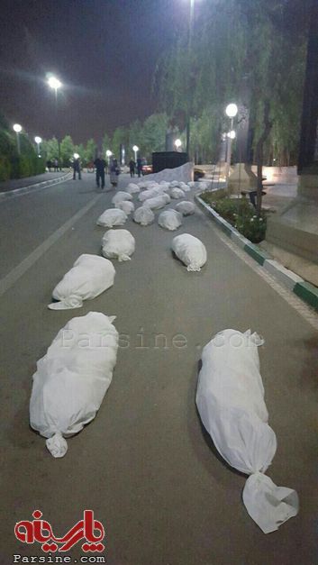 اقدام عجیب شهرداری تهران: قرار دادن دهها ماکت مرده کفن پوش در پارک نهج البلاغه!