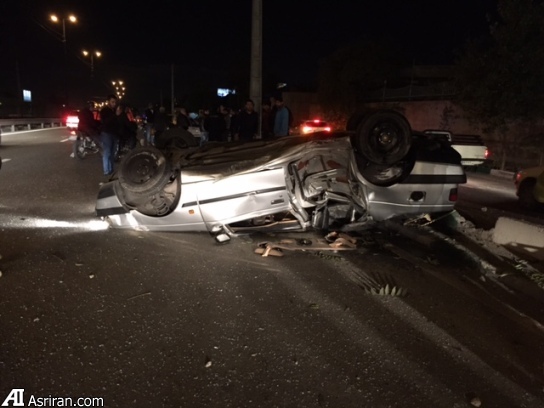 تصادف سنگین ّپژو 405 در خیابان دماوند تهران (عکس)