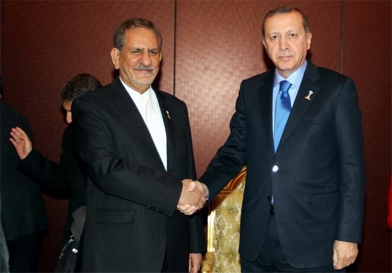 معاون اول رییس جمهور با اردوغان دیدار کرد