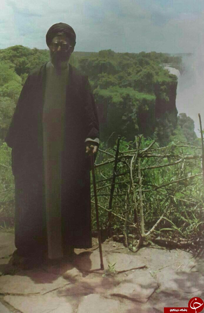 رهبر انقلاب در کنار آبشار ویکتوریا (+ عکس)