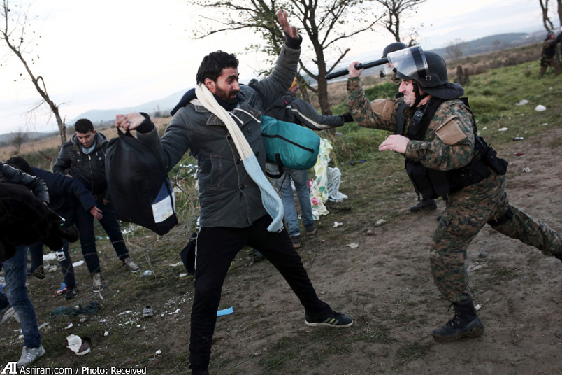 کتک زدن پناهجویان از سوی پلیس اروپا (عکس)
