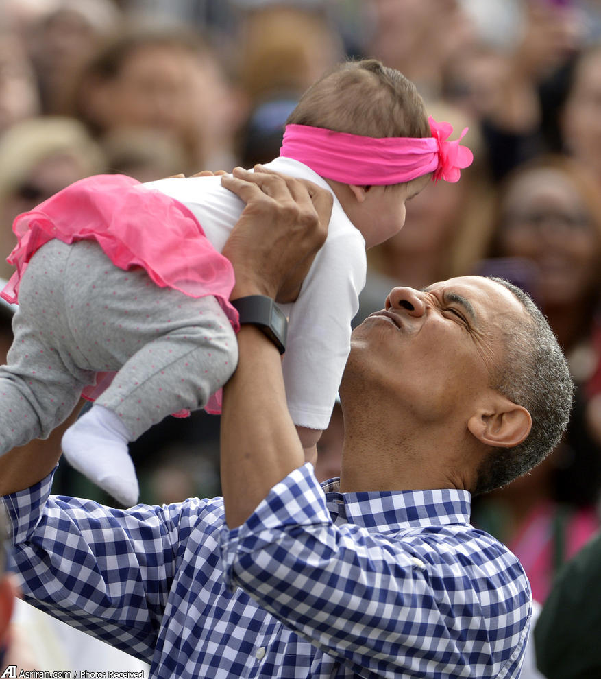 اوباما در عید پاک کاخ سفید (عکس)