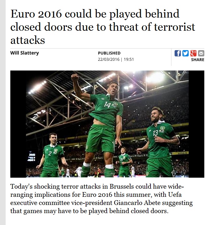 جیانکارلو آبته؛ ممکن است یورو 2016 پشت درهای بسته برگزار شود