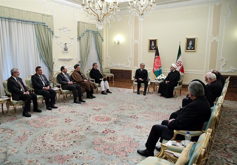 دیدار رئیس اجرایی دولت افغانستان با روحانی (عکس)