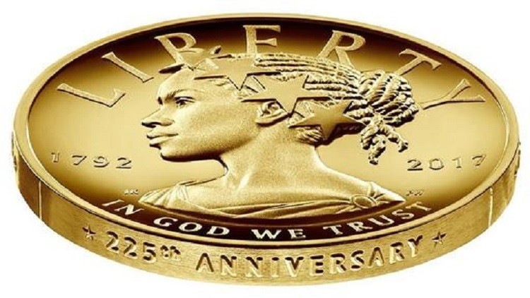 ضرب نخستین سکه با نماد زن سیاه‌پوست آفریقایی در آمریکا