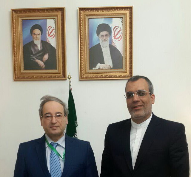 دیدار معاون ظریف و قائم مقام وزیر خارجه سوریه در تهران