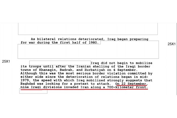 سند محرمانه سازمان سیا: جنگ با ایران را عراق آغاز کرد (+ سند)