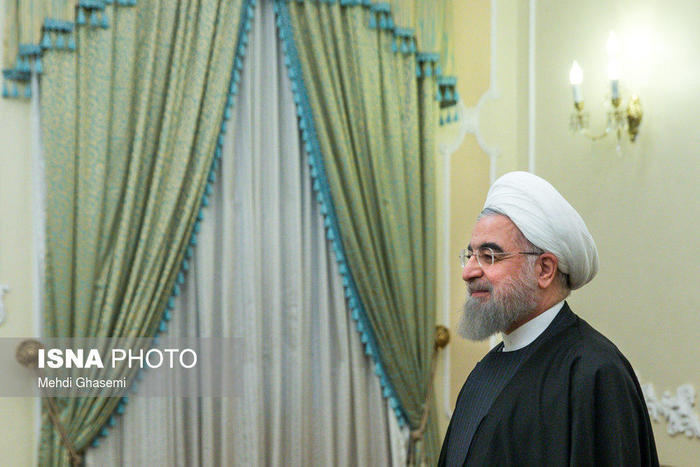 دیدار وزیر امور خارجه فرانسه با روحانی (+عکس)