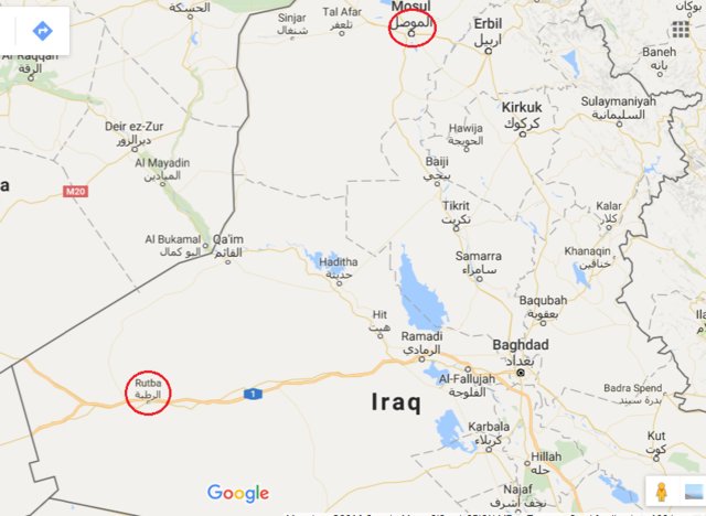 نقشه داعش برای حمله به شهر استراتژیک الرطبه عراق